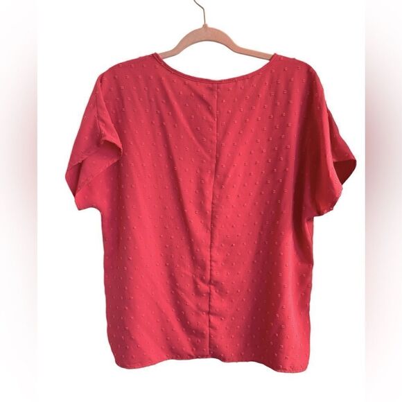 SHEIN Lune Swiss Dot Batwing Top - Picture 4 of 5